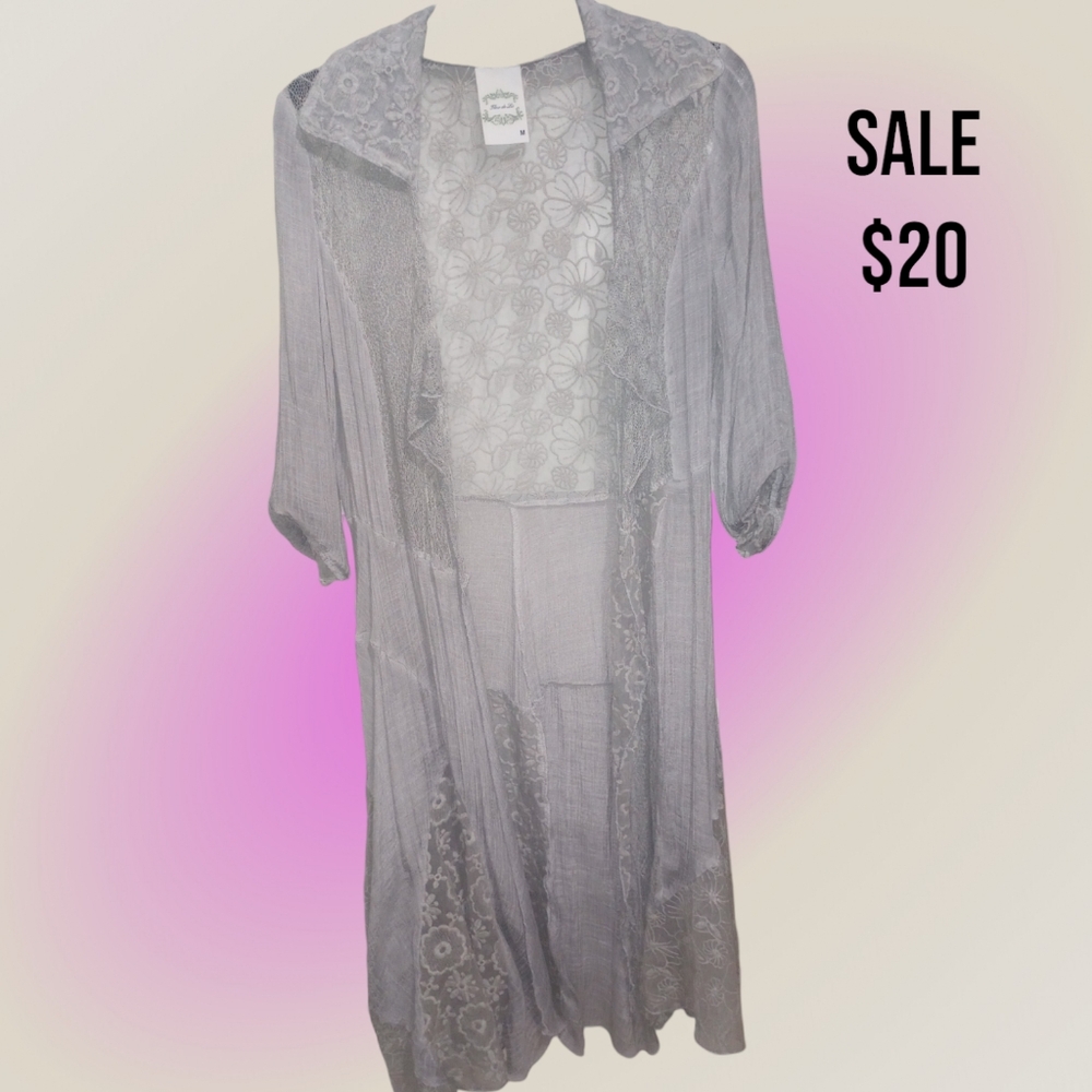 Gray Lace Jacket